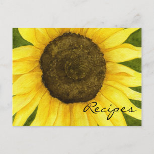 Sonnenschein auf einer Tick-Recipe-Karte Postkarte