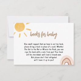 Sonnenschein Baby Shower Book for baby Card
