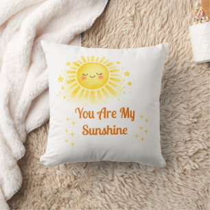 Sonnenschein-Baby-Shower-Watercolor-Sonnendesign Kissen