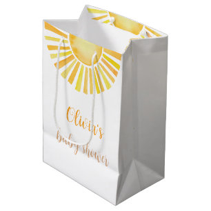 Sonnenschein Babydusche Mittlere Geschenktasche Geschenktüte