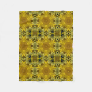 Sonnenschein Blume Burst Golden Fleecedecke