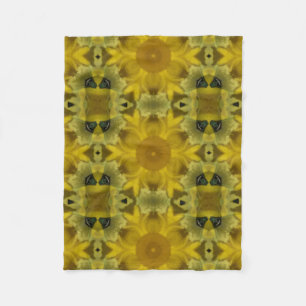 Sonnenschein Blume Burst Golden Fleecedecke