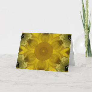 Sonnenschein Blume Burst Golden Karte