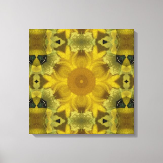 Sonnenschein Blume Burst Golden Leinwanddruck (Vorderseite)