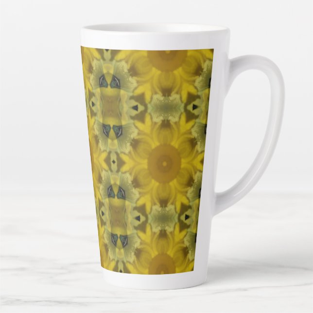 Sonnenschein Blume Burst Golden Milchtasse (Rechts)