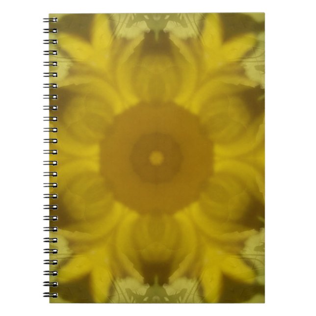 Sonnenschein Blume Burst Golden Notizblock (Vorderseite)