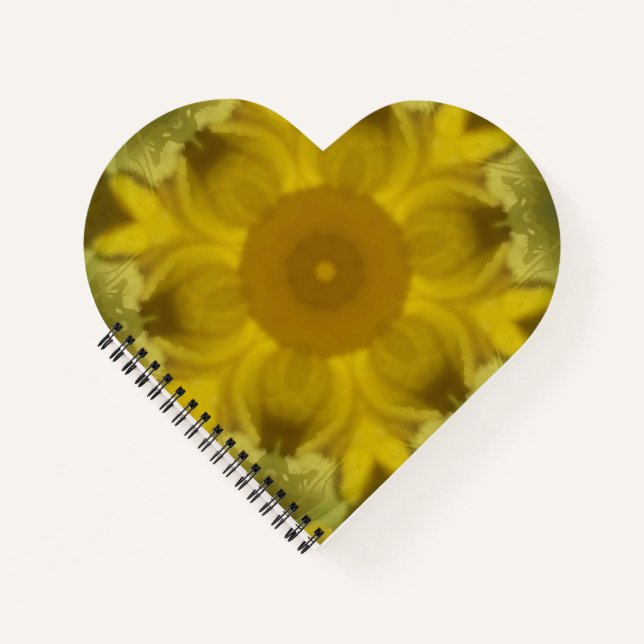 Sonnenschein Blume Burst Golden Notizbuch (Vorderseite)