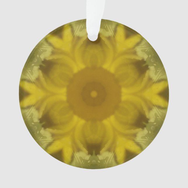 Sonnenschein Blume Burst Golden Ornament (Vorderseite)