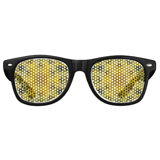 Sonnenschein Blume Burst Golden Partybrille (Vorderseite)