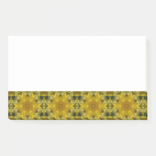 Sonnenschein Blume Burst Golden Post-it Klebezettel