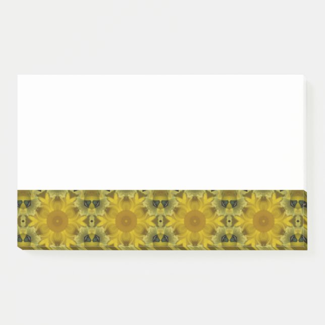 Sonnenschein Blume Burst Golden Post-it Klebezettel (Vorderseite)
