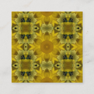 Sonnenschein Blume Burst Golden Quadratische Visitenkarte