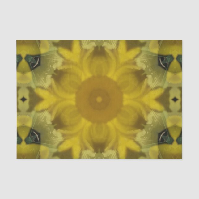 Sonnenschein Blume Burst Golden Seidenpapier (Vorderseite)