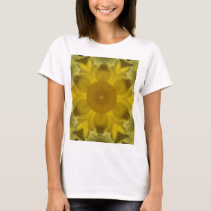 Sonnenschein Blume Burst Golden T-Shirt