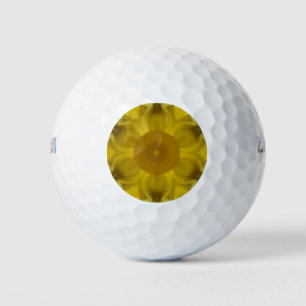 Sonnenschein-Blumen-Ausbruch Golden Golfball