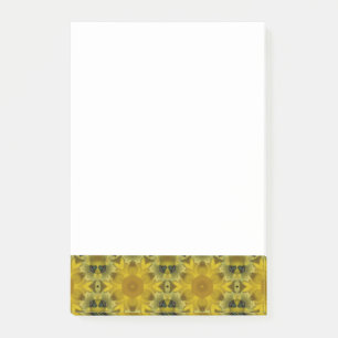 Sonnenschein-Blumen-Ausbruch Golden Post-it Klebezettel