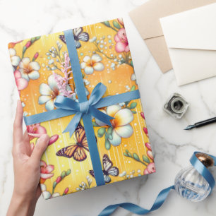 Sonnenschein Blüten Geschenkpapier