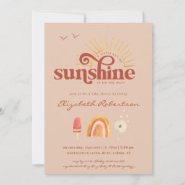 Sonnenschein | Boho Baby Shower Einladung