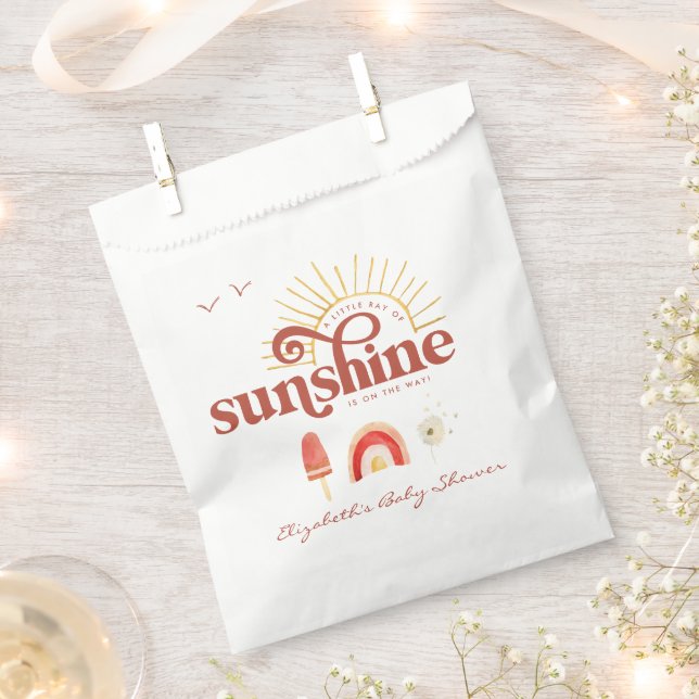 Sonnenschein | Boho Baby Shower Geschenktütchen (Ausgeschnitten)