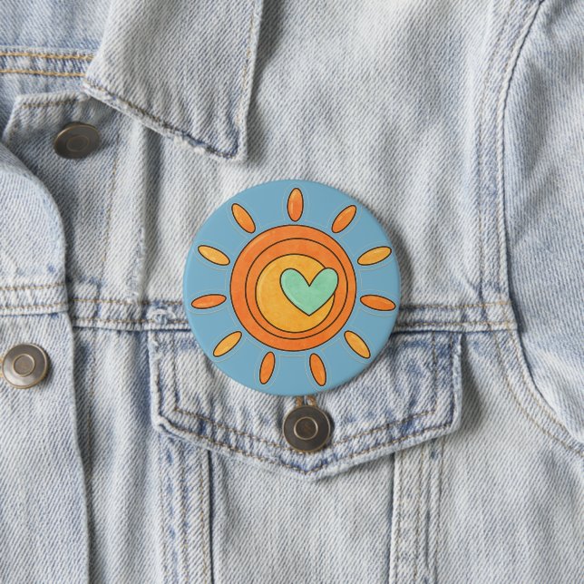 Sonnenschein der Liebe ☀️💚 Button (Beispiel)