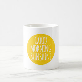 Sonnenschein des gutenmorgens kaffeetasse
