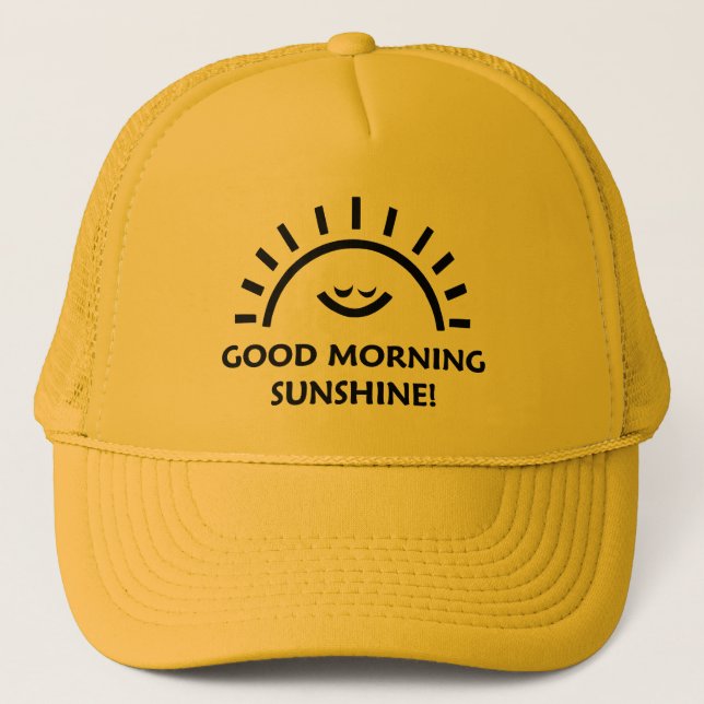 Sonnenschein des gutenmorgens truckerkappe (Vorderseite)