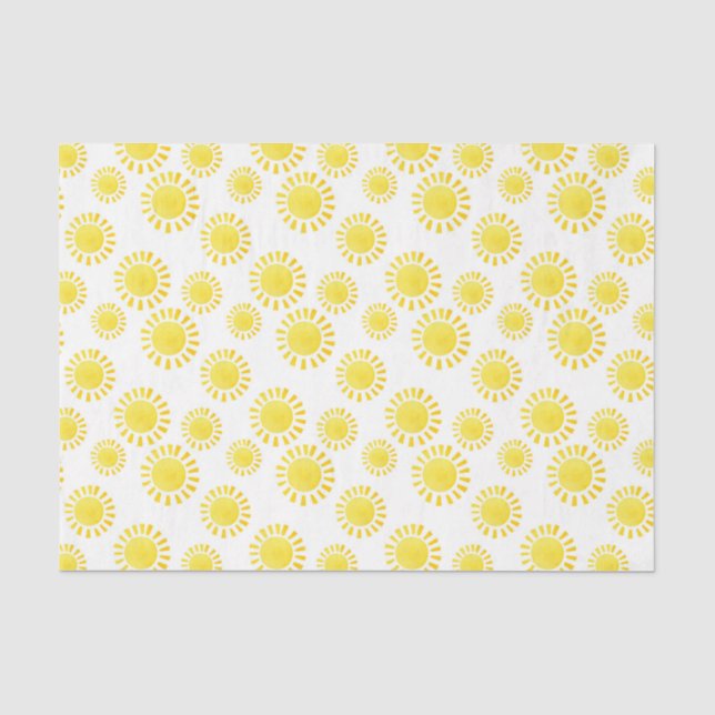 Sonnenschein (Design 19 Gelb/orange Serie) Seidenpapier (Vorderseite)