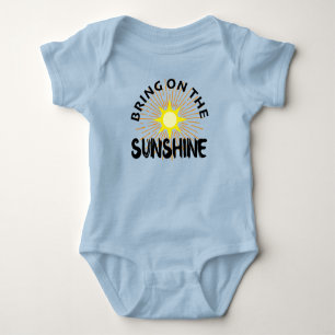 Sonnenschein-Design - Baby Jersey Bodysui Strampler