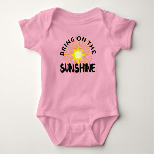 Sonnenschein-Design - Baby Jersey Bodysui Strampler