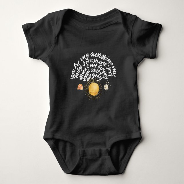 Sonnenschein | Du bist mein Sonnenschein Baby Strampler (Vorderseite)