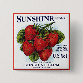 Sonnenschein Erdbeeren Button