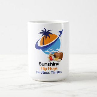 Sonnenschein, Flip Flops, endlose Thrills Kaffeetasse