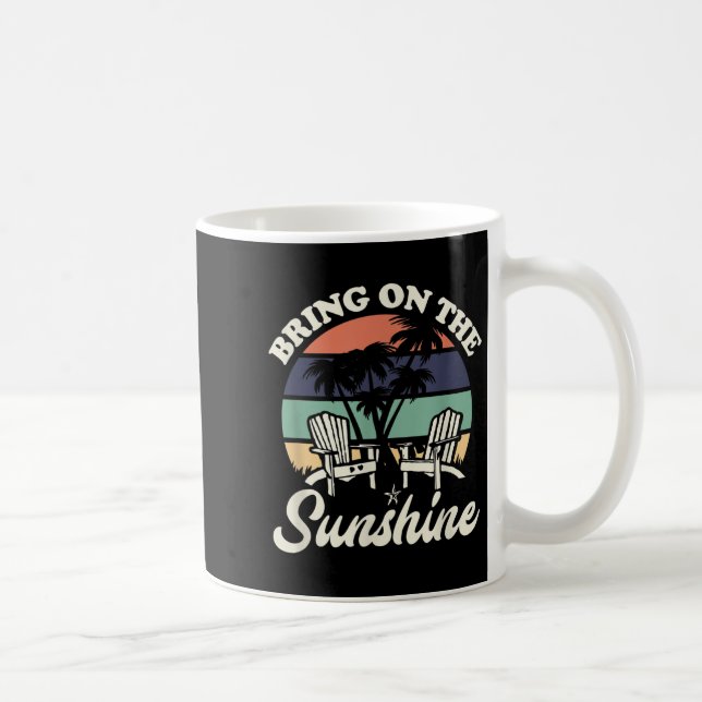 Sonnenschein-Funny Beach Lover Zitronen bringen Kaffeetasse (Rechts)