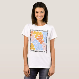Sonnenschein-Gänseblümchen-Retro-Frauen-Pastell-Bl T-Shirt
