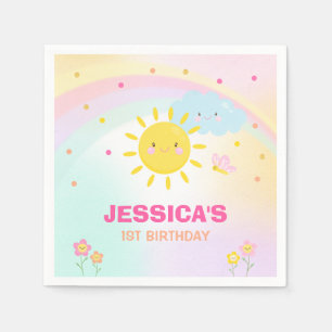 Sonnenschein-Geburtstags-Party-Serviette unser Serviette