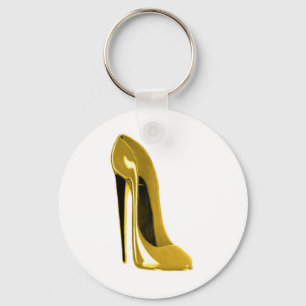 Sonnenschein-gelber Stilett-Schuh Schlüsselanhänger