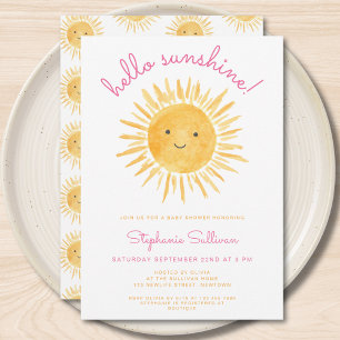 Sonnenschein Girl's Baby Shower Einladung
