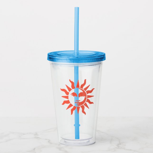 Sonnenschein-Glas-Cup Acryltrinkbecher (Vorderseite)