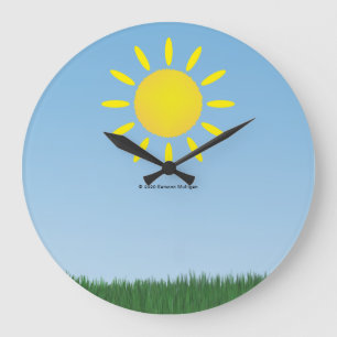 Sonnenschein-Großuhr Große Wanduhr