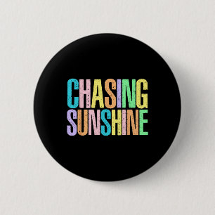 Sonnenschein Hawaii Strand Lustiger Sommerurlaub Button