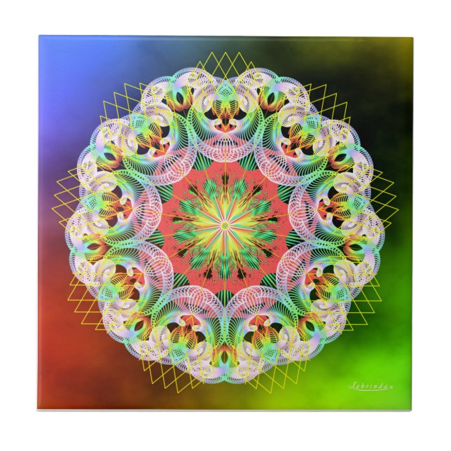 Sonnenschein im Inneren Fliese (Vorderseite)