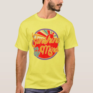 Sonnenschein im Kopf - lustiger Retro-Sommer T-Shirt