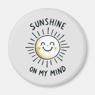 Sonnenschein im Kopf Magnet