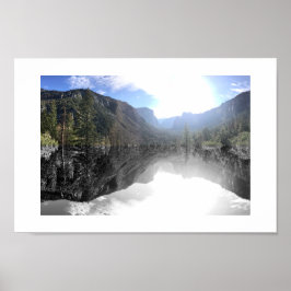 Sonnenschein im Tal Reflexionsfotografie Poster