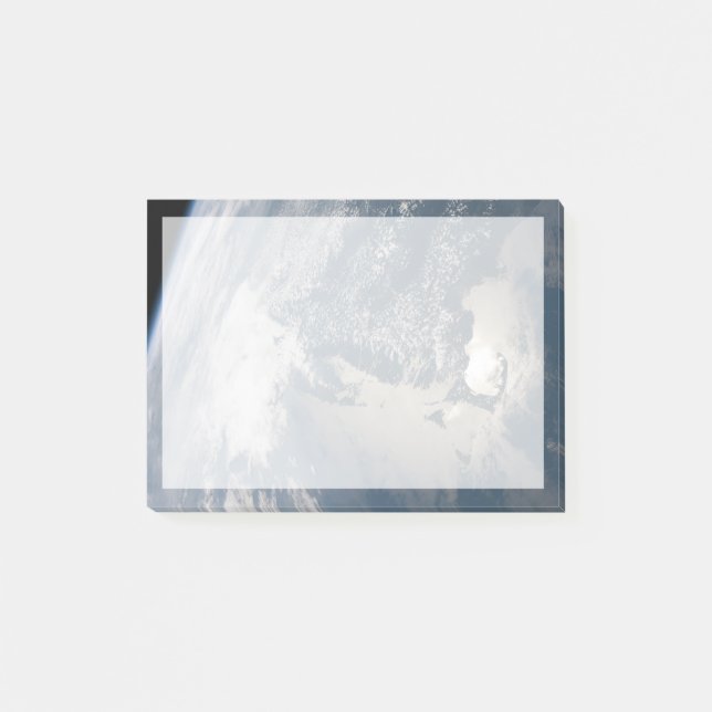 Sonnenschein im Wasser der Erde. Post-it Klebezettel (Vorderseite)