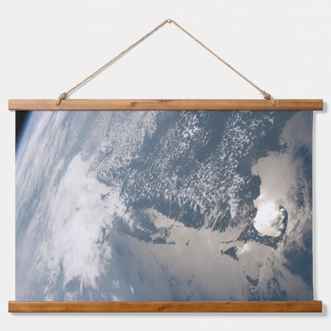 Sonnenschein im Wasser der Erde. Wandteppich Mit Holzrahmen (Vorne)