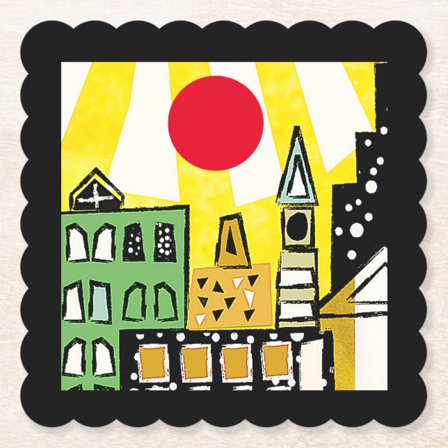 SONNENSCHEIN IN DER STADT UNTERSETZER (Vorderseite)