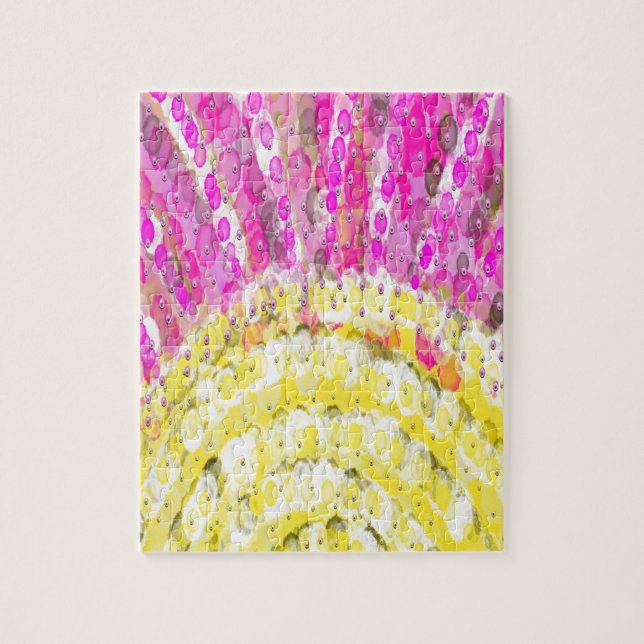 Sonnenschein in Gelb und Fuchsia (Vertikal)