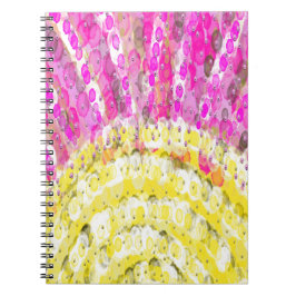 Sonnenschein in Gelb und Fuchsia Notizblock