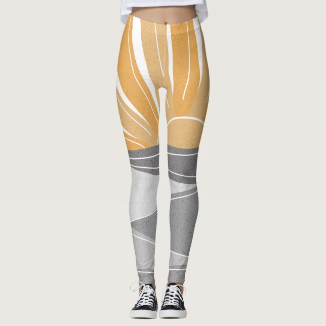 Sonnenschein in Grautönen Leggings (Vorderseite)